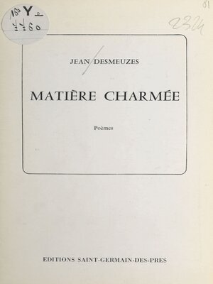 cover image of Matière charmée